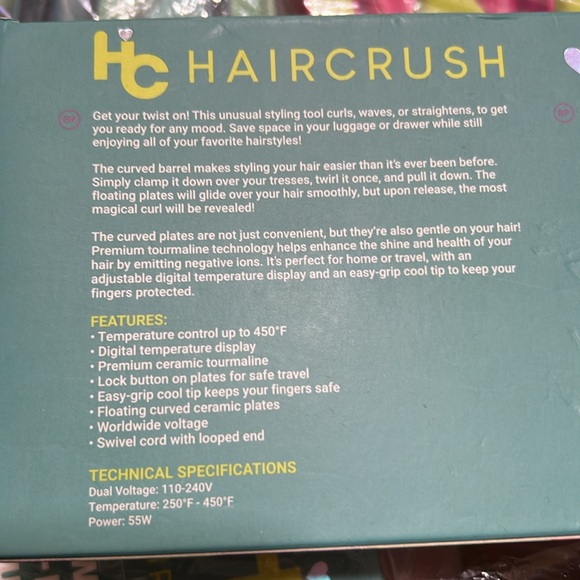 Hair Crush Twisted 2 in 1 Curler NIB - Picture 6 of 6
